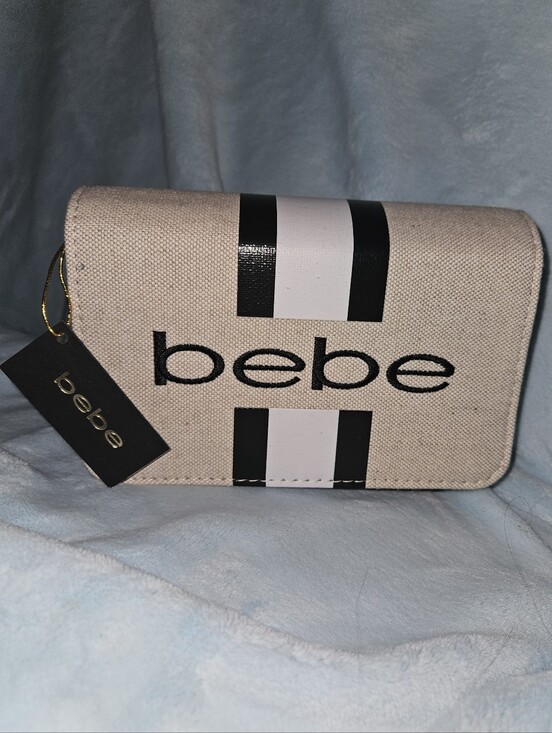 bebe Handbags - NWT bebe Canvas Crossbody Bag